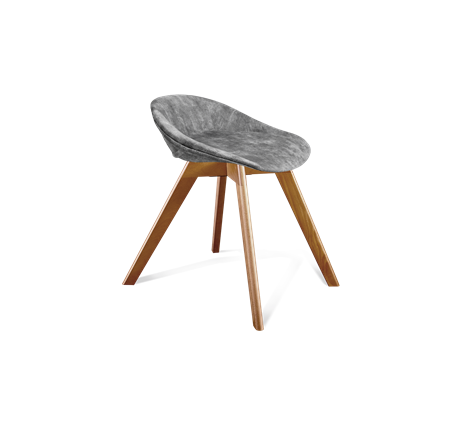 Обеденный стул SHT-ST19-SF1 / SHT-S39 (дымный/светлый орех) в Магадане - изображение