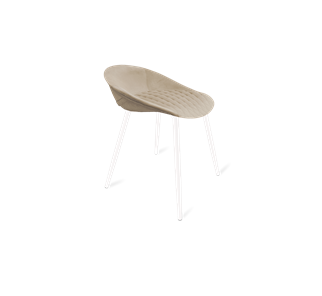 Обеденный стул SHT-ST19-SF1 / SHT-S95-1 (ванильный крем/белый муар) в Магадане - предосмотр