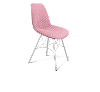 Обеденный стул SHT-ST29-С22 / SHT-S100 (розовый зефир/хром лак) в Магадане