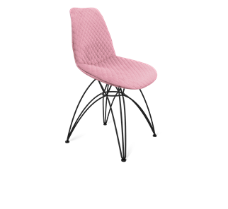 Обеденный стул SHT-ST29-С22 / SHT-S112 (розовый зефир/черный муар) в Магадане - предосмотр