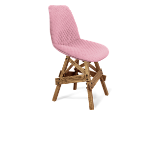 Обеденный стул SHT-ST29-С22 / SHT-S71 (розовый зефир/дуб брашированный коричневый) в Магадане