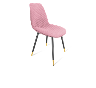 Обеденный стул SHT-ST29-С22 / SHT-S95-1 (розовый зефир/черный муар/золото) в Магадане
