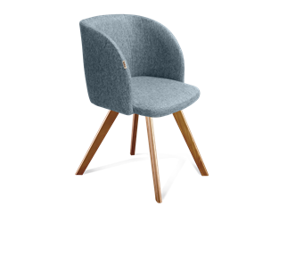 Обеденный стул SHT-ST33 / SHT-S39 (синий лед/светлый орех) в Магадане