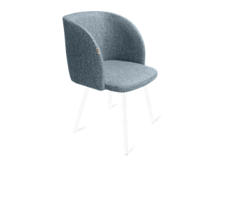 Обеденный стул SHT-ST33 / SHT-S95-1 (синий лед/белый муар) в Магадане