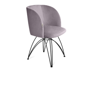 Обеденный стул SHT-ST33 / SHT-S112 (сиреневая орхидея/черный муар) в Магадане