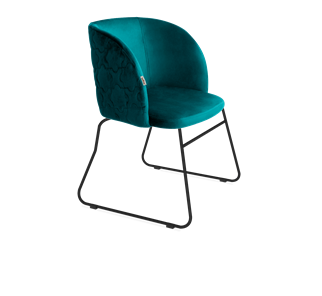 Обеденный стул SHT-ST33-1 / SHT-S167 (альпийский бирюзовый/черный муар) в Магадане - предосмотр