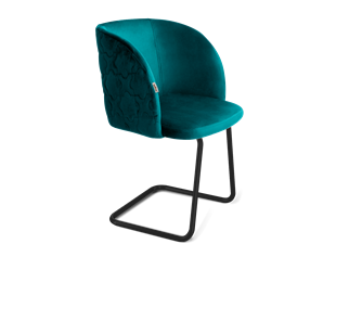 Обеденный стул SHT-ST33-1 / SHT-S45-1 (альпийский бирюзовый/черный муар) в Магадане
