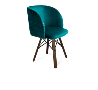 Обеденный стул SHT-ST33-1 / SHT-S70 (альпийский бирюзовый/темный орех/черный муар) в Магадане