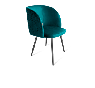 Обеденный стул SHT-ST33-1 / SHT-S95-1 (альпийский бирюзовый/черный муар) в Магадане