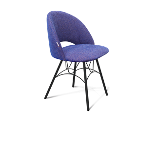 Обеденный стул SHT-ST34 / SHT-S100 (синий мираж/черный муар) в Магадане - предосмотр