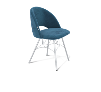 Обеденный стул SHT-ST34 / SHT-S100 (тихий океан/хром лак) в Магадане - предосмотр