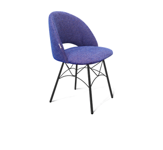Обеденный стул SHT-ST34 / SHT-S107 (синий мираж/черный муар) в Магадане