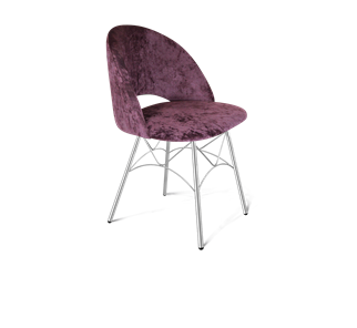 Обеденный стул SHT-ST34 / SHT-S107 (вишневый джем/хром лак) в Магадане