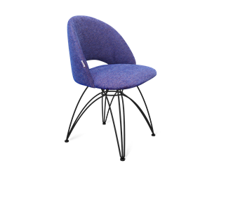 Обеденный стул SHT-ST34 / SHT-S112 (синий мираж/черный муар) в Магадане