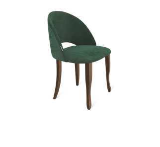 Обеденный стул SHT-ST34 / SHT-S122 (лиственно-зеленый/темный орех/черный муар) в Магадане