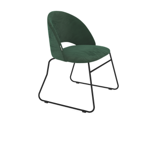 Обеденный стул SHT-ST34 / SHT-S167 (лиственно-зеленый/черный муар) в Магадане