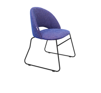 Обеденный стул SHT-ST34 / SHT-S167 (синий мираж/черный муар) в Магадане