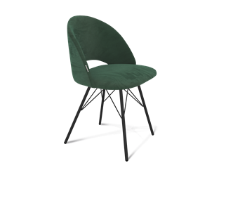 Обеденный стул SHT-ST34 / SHT-S37 (лиственно-зеленый/черный муар) в Магадане - предосмотр