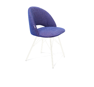 Обеденный стул SHT-ST34 / SHT-S37 (синий мираж/белый муар) в Магадане