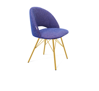 Обеденный стул SHT-ST34 / SHT-S37 (синий мираж/золото) в Магадане - предосмотр