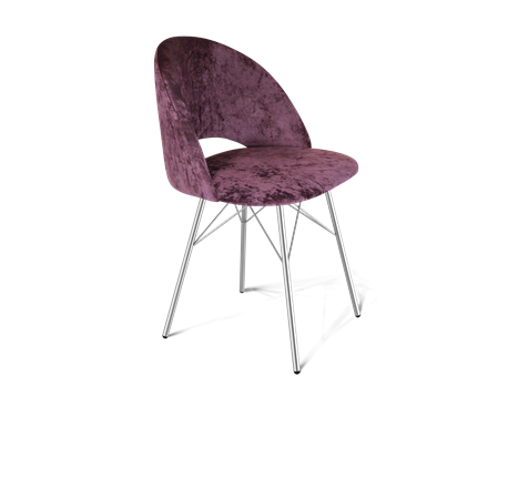 Обеденный стул SHT-ST34 / SHT-S64 (вишневый джем/хром лак) в Магадане - изображение