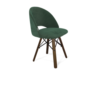 Обеденный стул SHT-ST34 / SHT-S70 (лиственно-зеленый/темный орех/черный муар) в Магадане