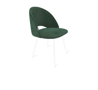Обеденный стул SHT-ST34 / SHT-S95-1 (лиственно-зеленый/белый муар) в Магадане