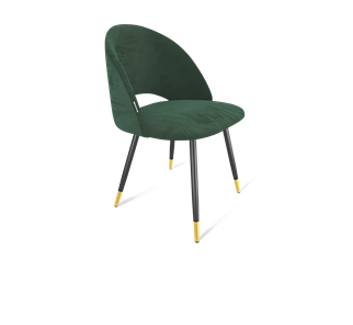 Обеденный стул SHT-ST34 / SHT-S95-1 (лиственно-зеленый/черный муар/золото) в Магадане