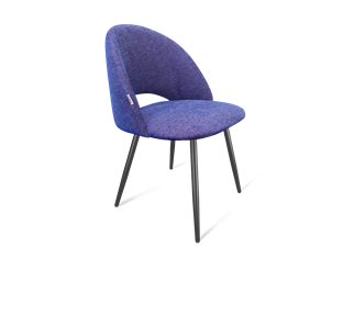Обеденный стул SHT-ST34 / SHT-S95-1 (синий мираж/черный муар) в Магадане