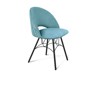 Обеденный стул SHT-ST34-1 / SHT-S100 (голубая пастель/черный муар) в Магадане