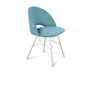 Обеденный стул SHT-ST34-1 / SHT-S100 (голубая пастель/хром лак) в Магадане