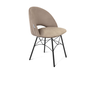 Обеденный стул SHT-ST34-1 / SHT-S107 (латте/черный муар) в Магадане