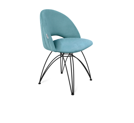 Обеденный стул SHT-ST34-1 / SHT-S112 (голубая пастель/черный муар) в Магадане - изображение