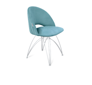 Обеденный стул SHT-ST34-1 / SHT-S112 (голубая пастель/хром лак) в Магадане
