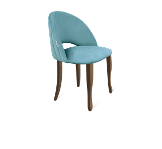 Обеденный стул SHT-ST34-1 / SHT-S122 (голубая пастель/темный орех/черный муар) в Магадане