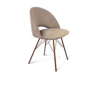 Обеденный стул SHT-ST34-1 / SHT-S37 (латте/медный металлик) в Магадане