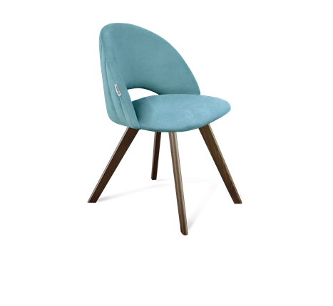 Обеденный стул SHT-ST34-1 / SHT-S39 (голубая пастель/темный орех) в Магадане - изображение
