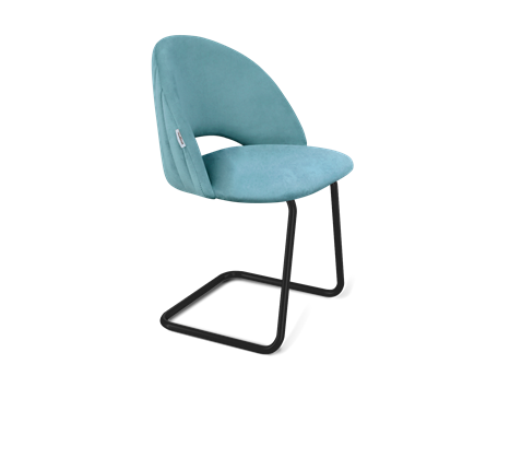 Обеденный стул SHT-ST34-1 / SHT-S45-1 (голубая пастель/черный муар) в Магадане - изображение