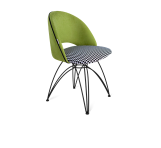 Обеденный стул SHT-ST34-3 / SHT-S112 (оливковый/гусиная лапка/черный муар) в Магадане