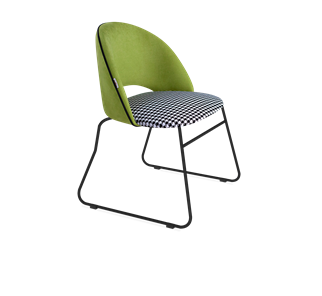 Обеденный стул SHT-ST34-3 / SHT-S167 (оливковый/гусиная лапка/черный муар) в Магадане