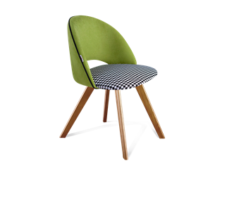 Обеденный стул SHT-ST34-3 / SHT-S39 (оливковый/гусиная лапка/светлый орех) в Магадане