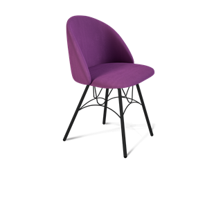 Обеденный стул SHT-ST35 / SHT-S100 (ягодное варенье/черный муар) в Магадане