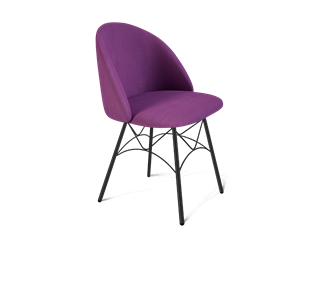 Обеденный стул SHT-ST35 / SHT-S107 (ягодное варенье/черный муар) в Магадане