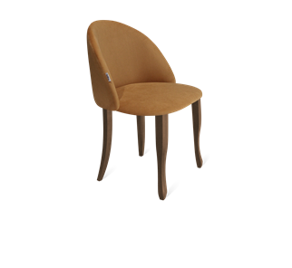 Обеденный стул SHT-ST35 / SHT-S122 (горчичный/темный орех/черный муар) в Магадане - предосмотр