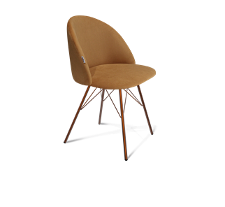 Обеденный стул SHT-ST35 / SHT-S37 (горчичный/медный металлик) в Магадане