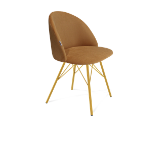Обеденный стул SHT-ST35 / SHT-S37 (горчичный/золото) в Магадане - предосмотр