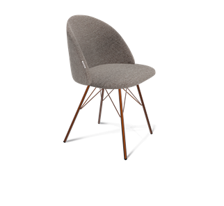 Обеденный стул SHT-ST35 / SHT-S37 (тростниковый сахар/медный металлик) в Магадане - предосмотр