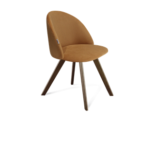 Обеденный стул SHT-ST35 / SHT-S39 (горчичный/темный орех) в Магадане