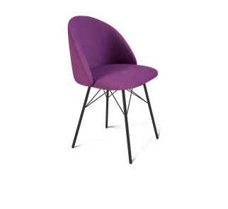 Обеденный стул SHT-ST35 / SHT-S64 (ягодное варенье/черный муар) в Магадане