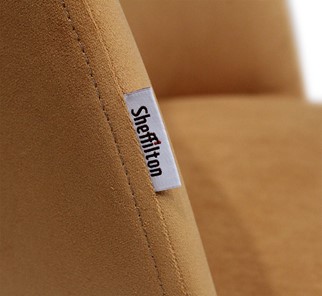 Обеденный стул SHT-ST35 / SHT-S95-1 (горчичный/белый муар) в Магадане - предосмотр 3